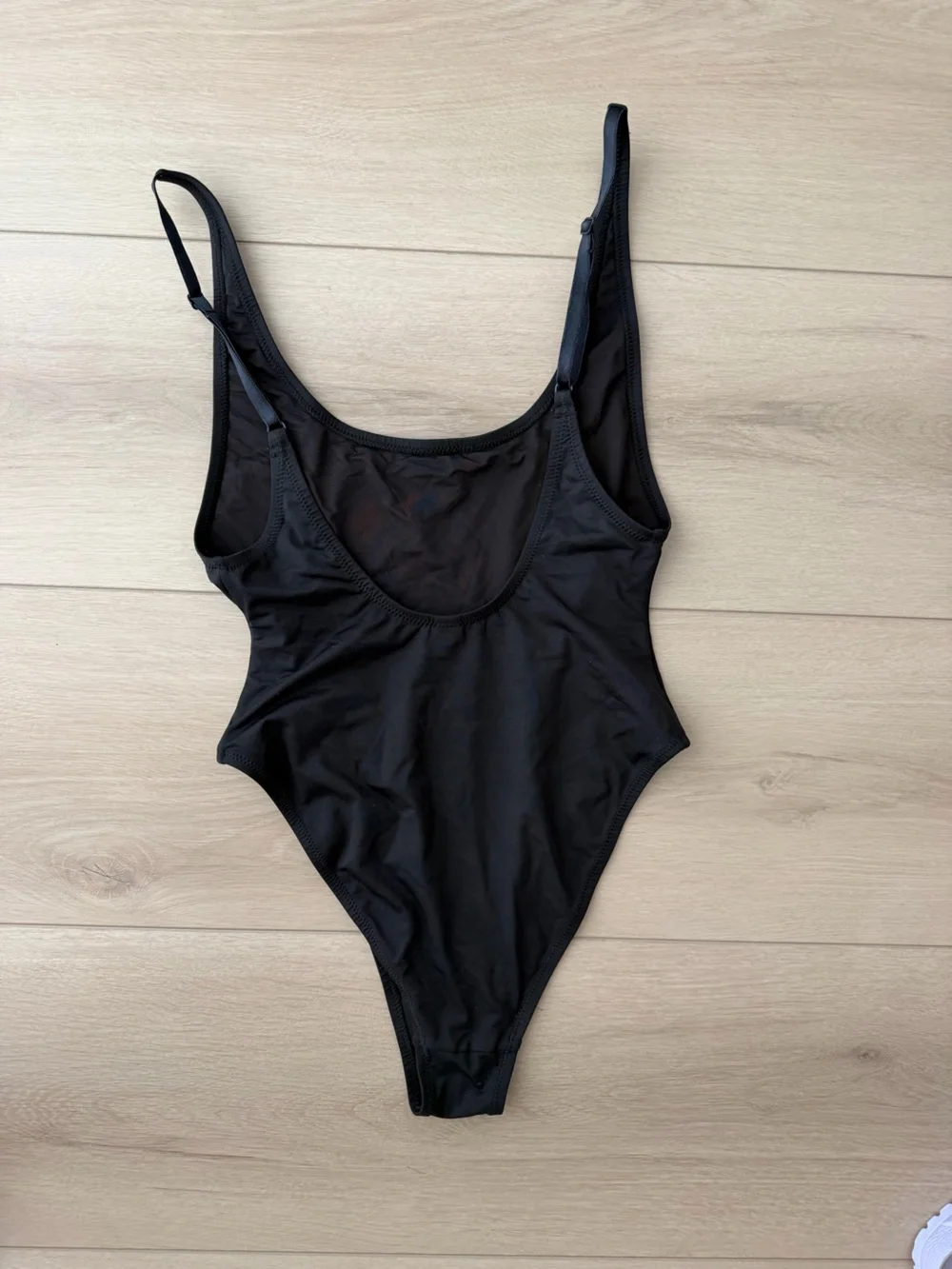 SKIMS Scoop Neck One Piece in Onyx